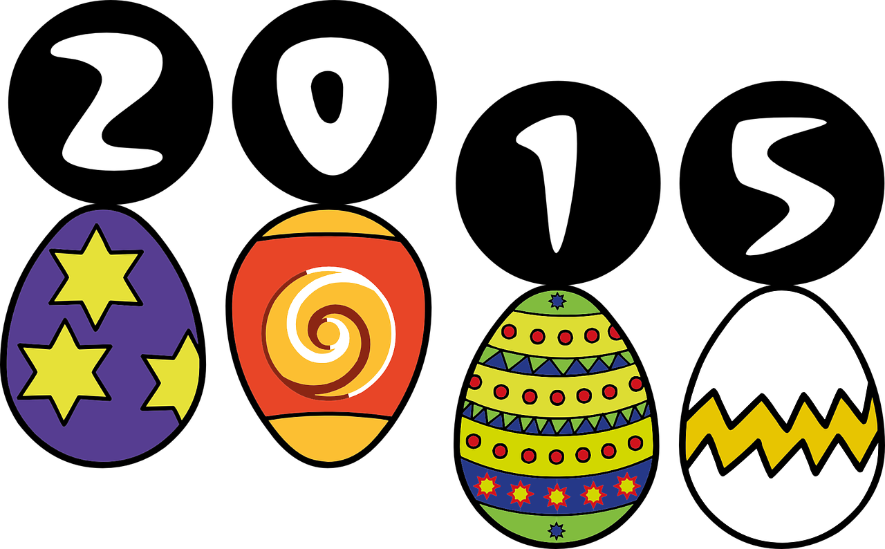 easter eggs vector free photo