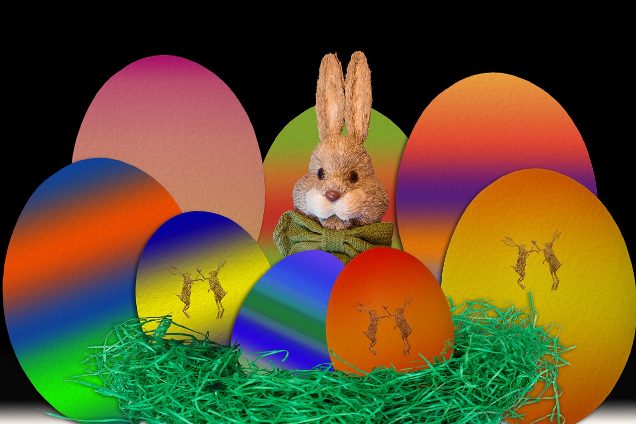 easter easter bunny easter nest free photo