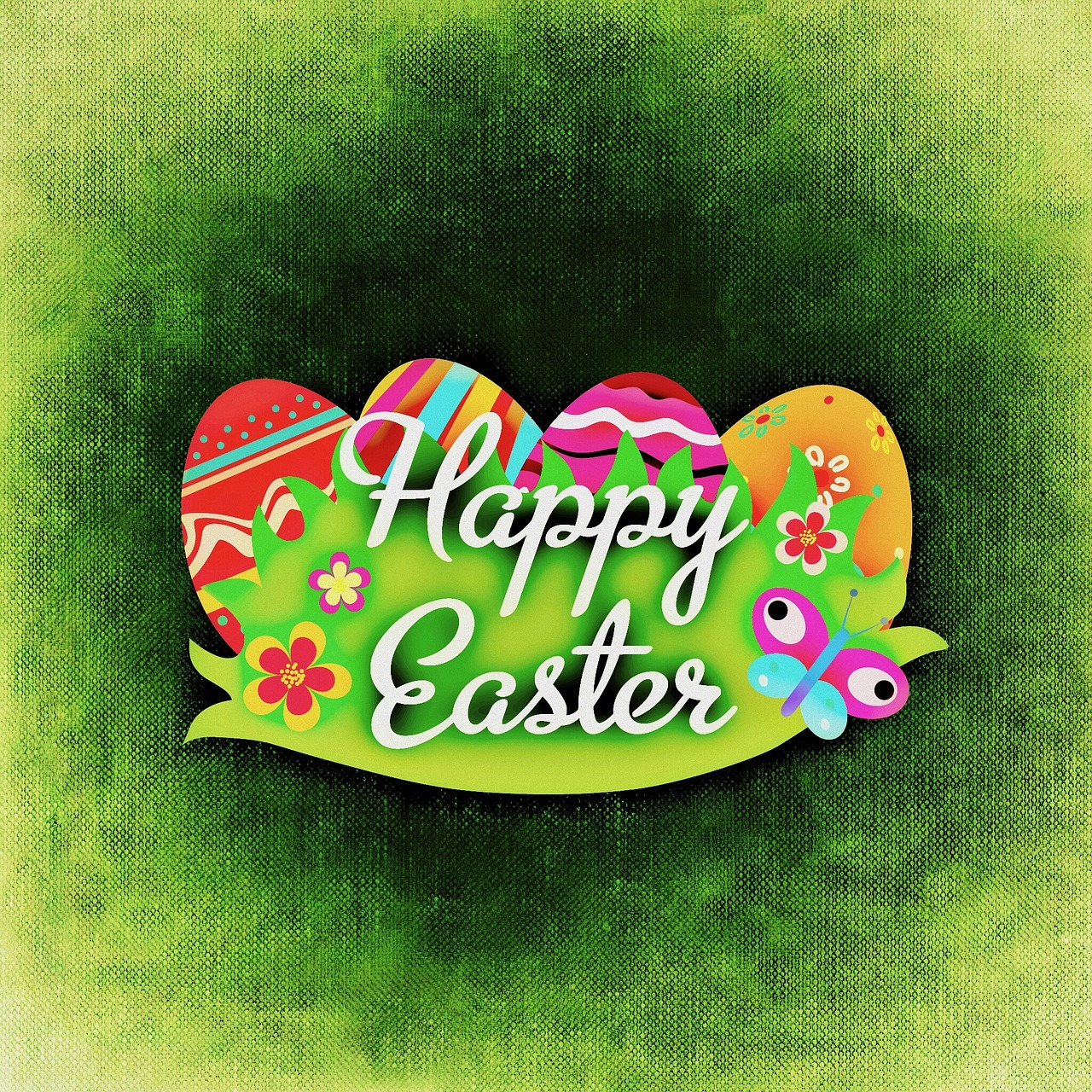easter cheerful greeting card free photo