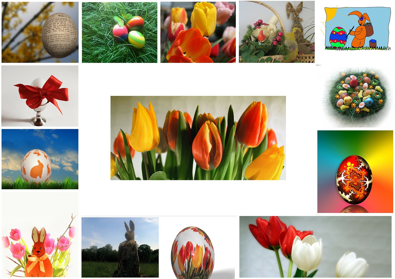 easter egg collage free photo