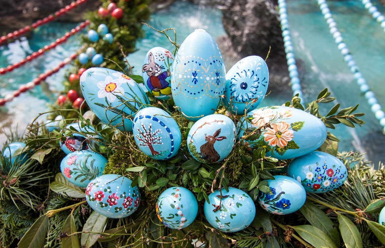 easter easter eggs colorful free photo