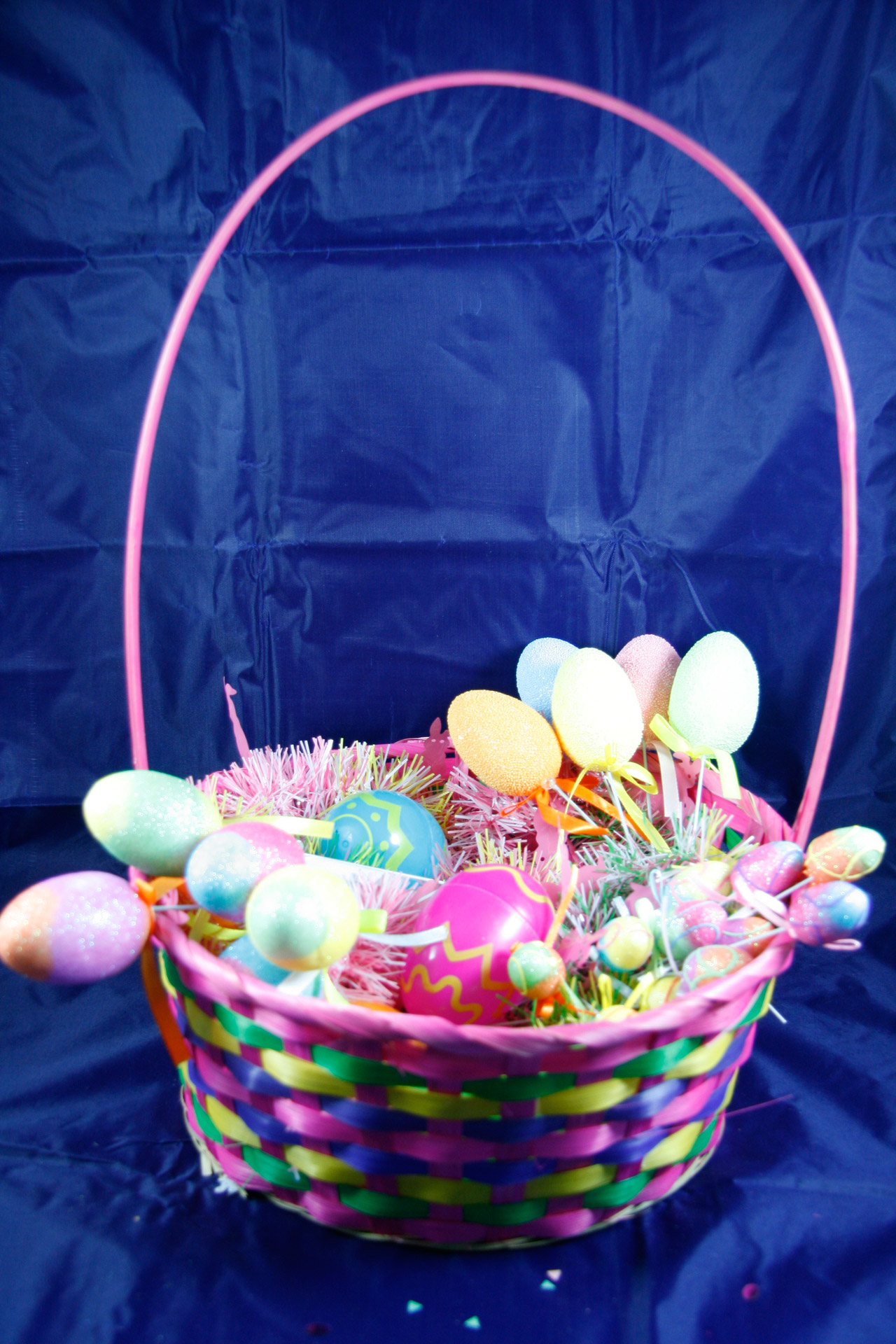 easter basket eggs free photo
