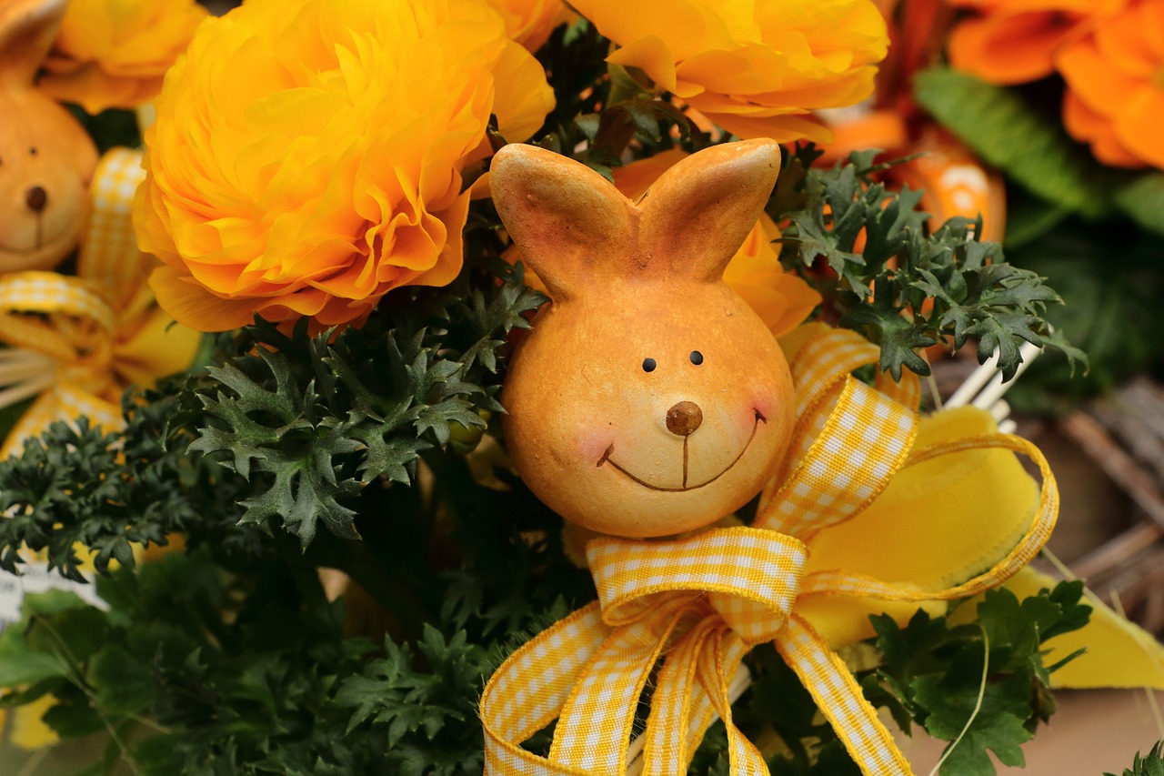 easter bunny deco decoration free photo