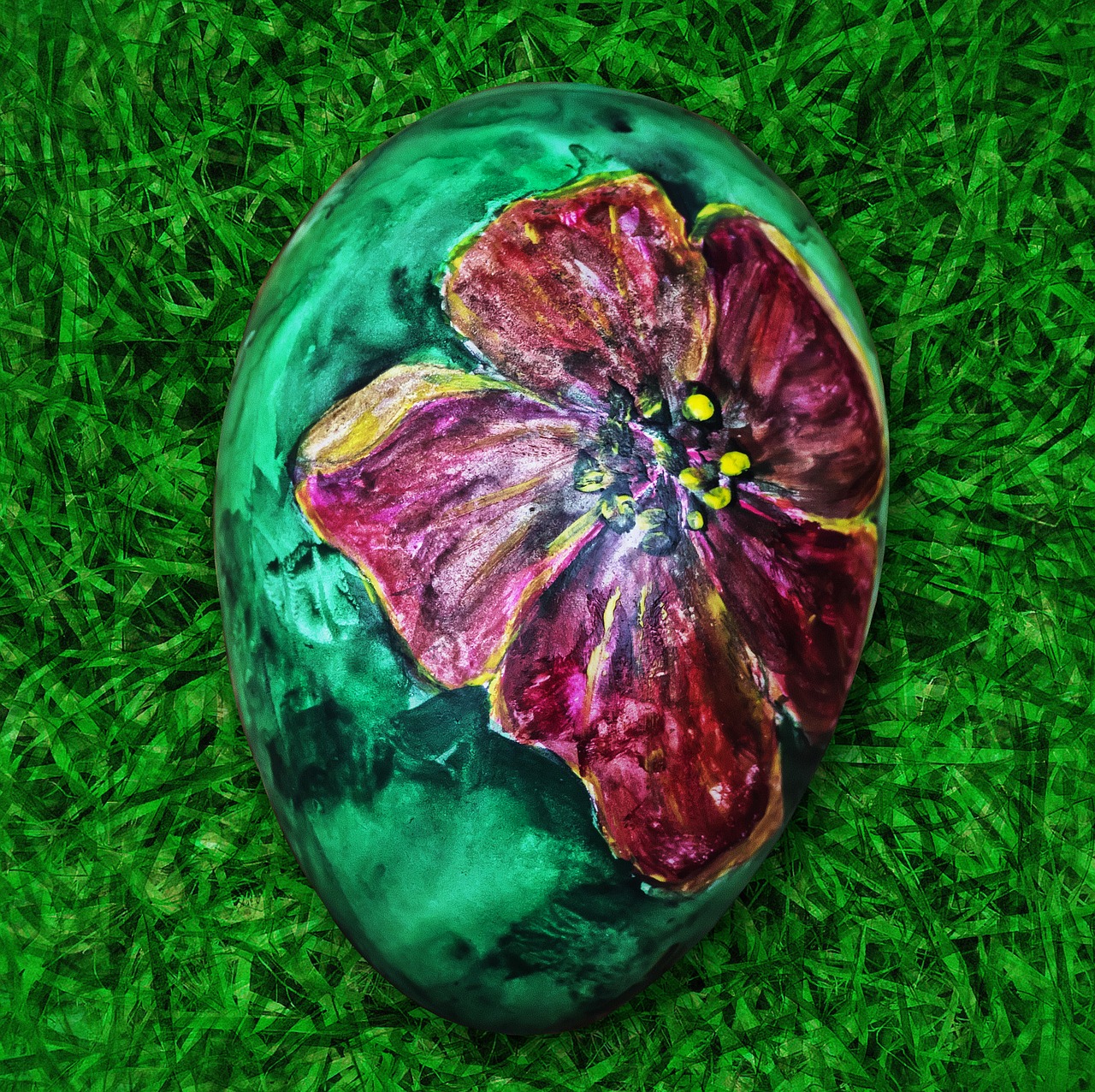 easter decoration easter egg easter grass egg free photo