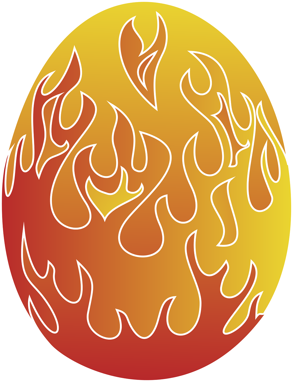 easter egg flame egg free photo