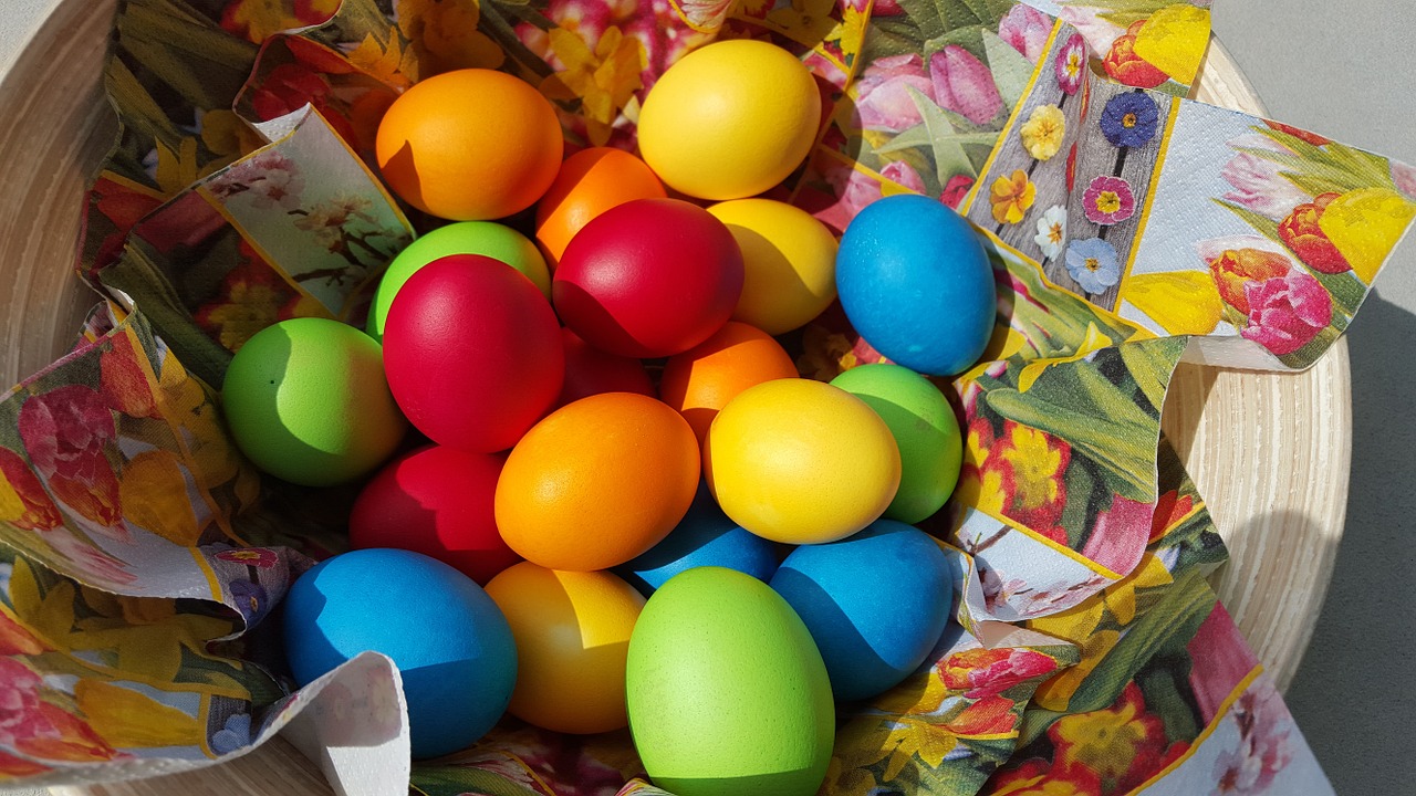 easter eggs easter colorful free photo