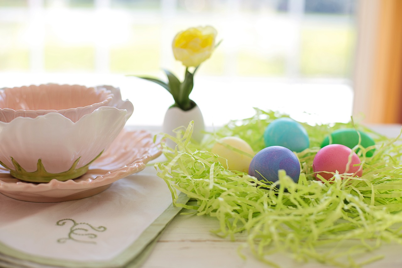 easter eggs colorful pastels free photo