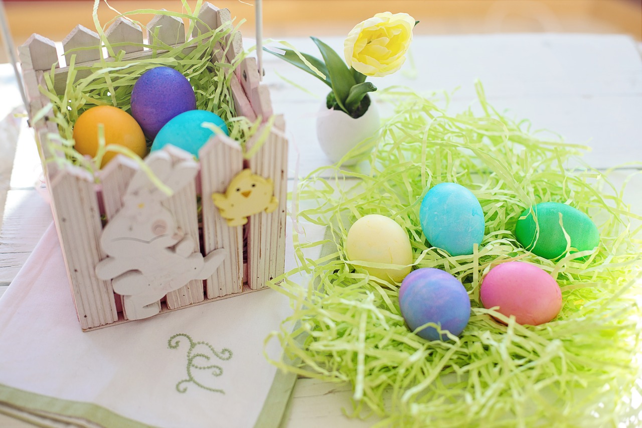 easter eggs colorful pastels free photo