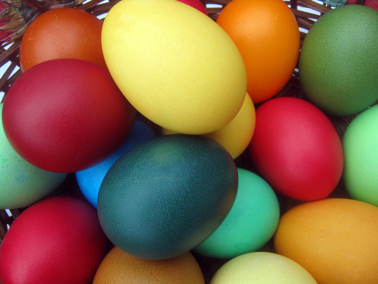 easter eggs easter basket free photo