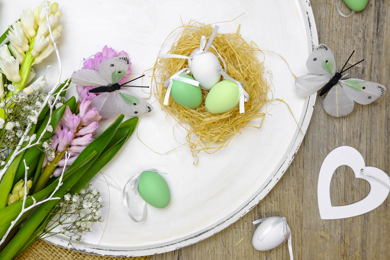 easter eggs egg nest free photo