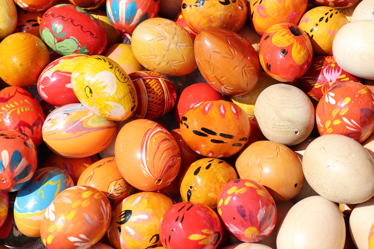 easter eggs  colorful  painted free photo