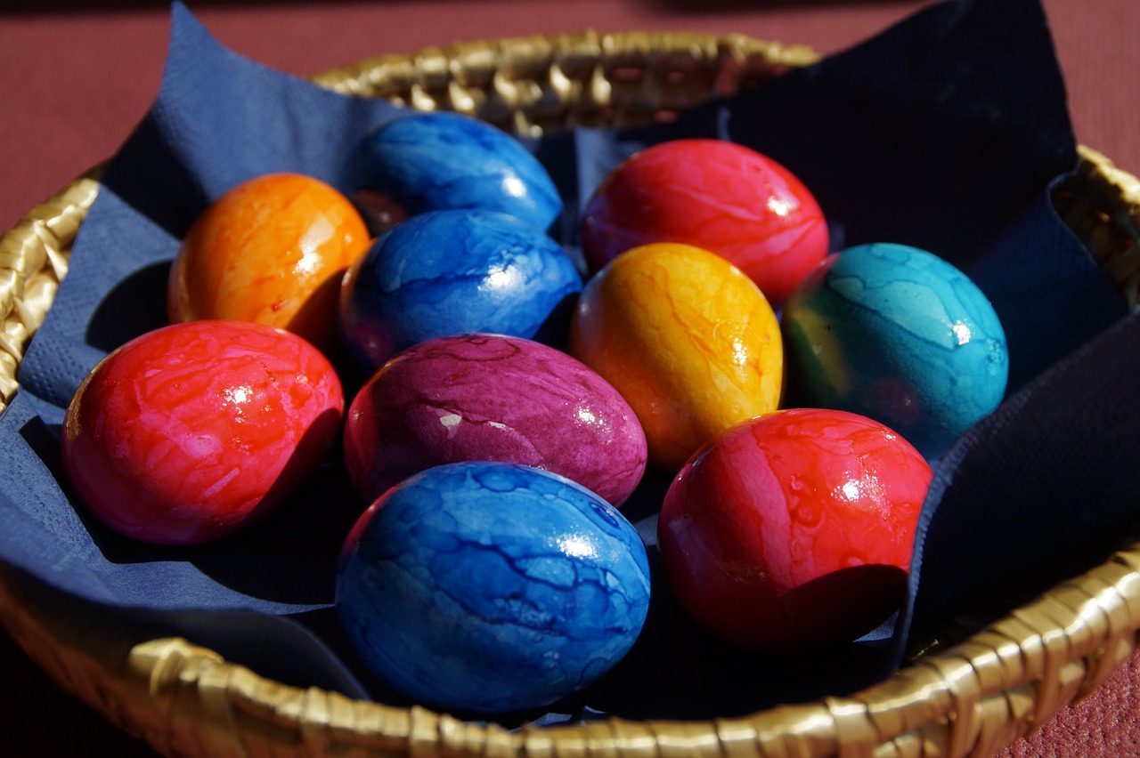 easter eggs spring easter bunny free photo