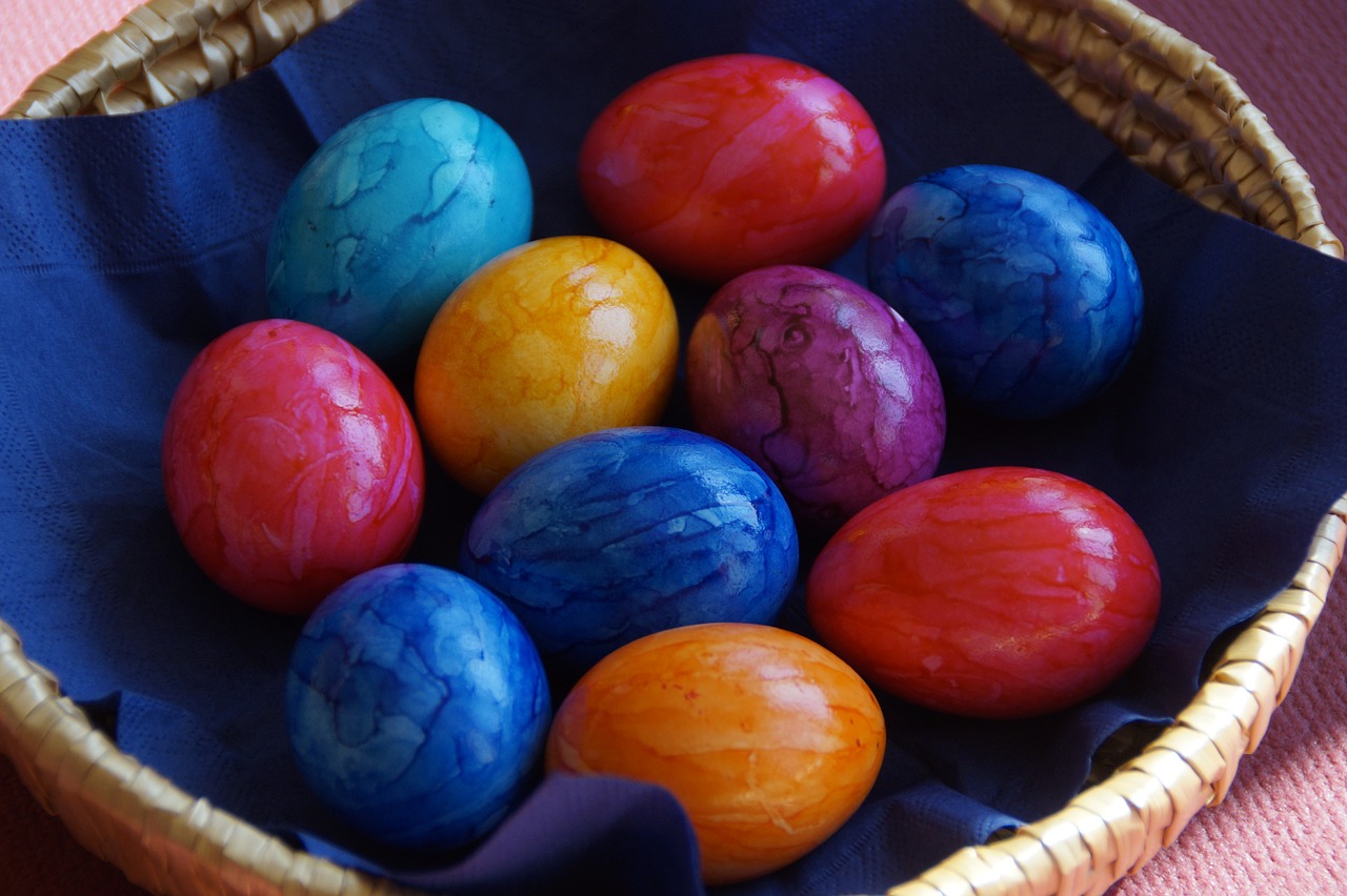 easter eggs spring easter bunny free photo