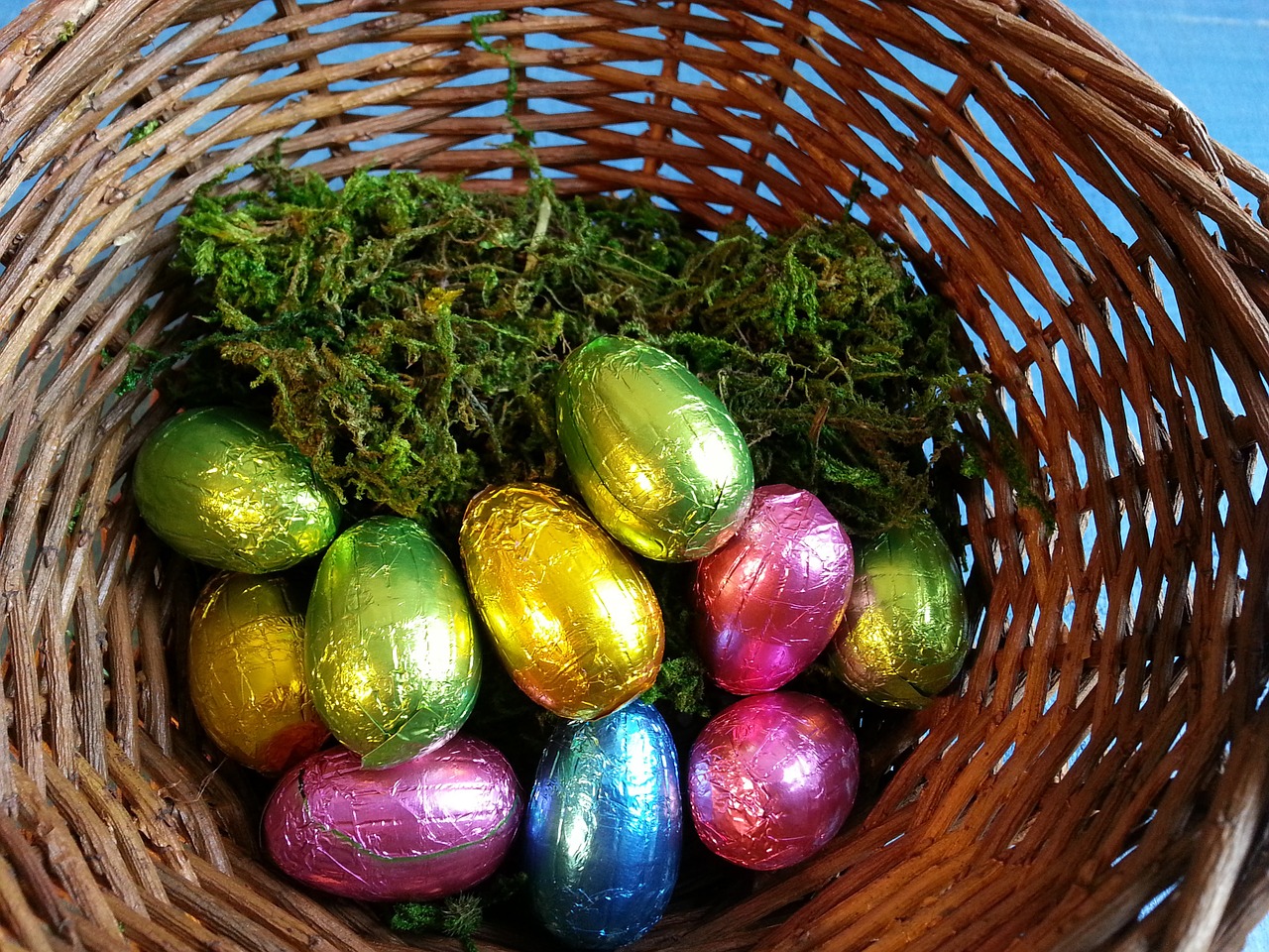 easter eggs egg basket free photo