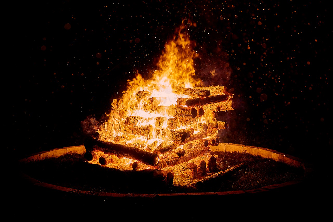 easter fire  wood  heat free photo