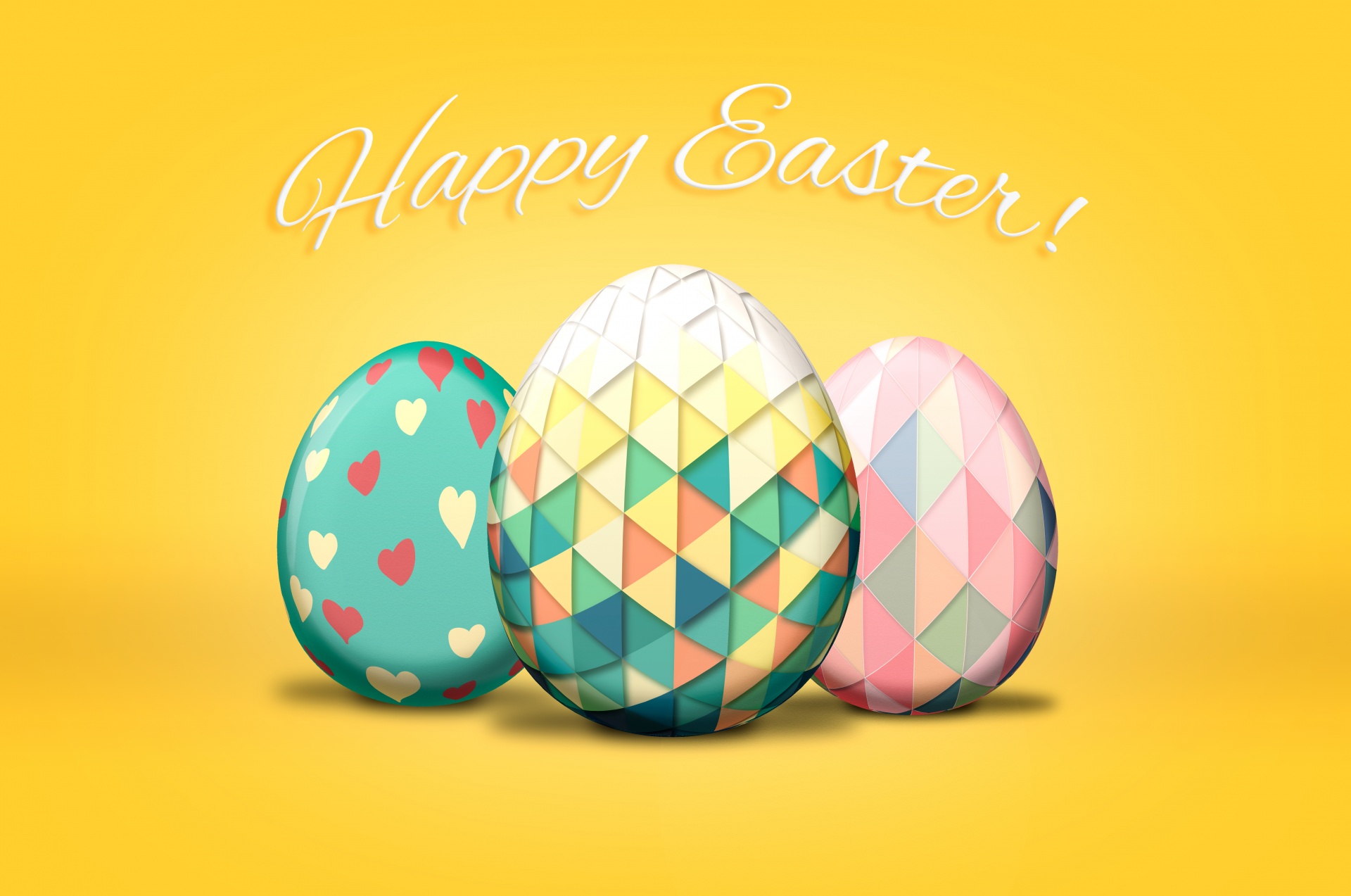 easter eggs greeting free photo