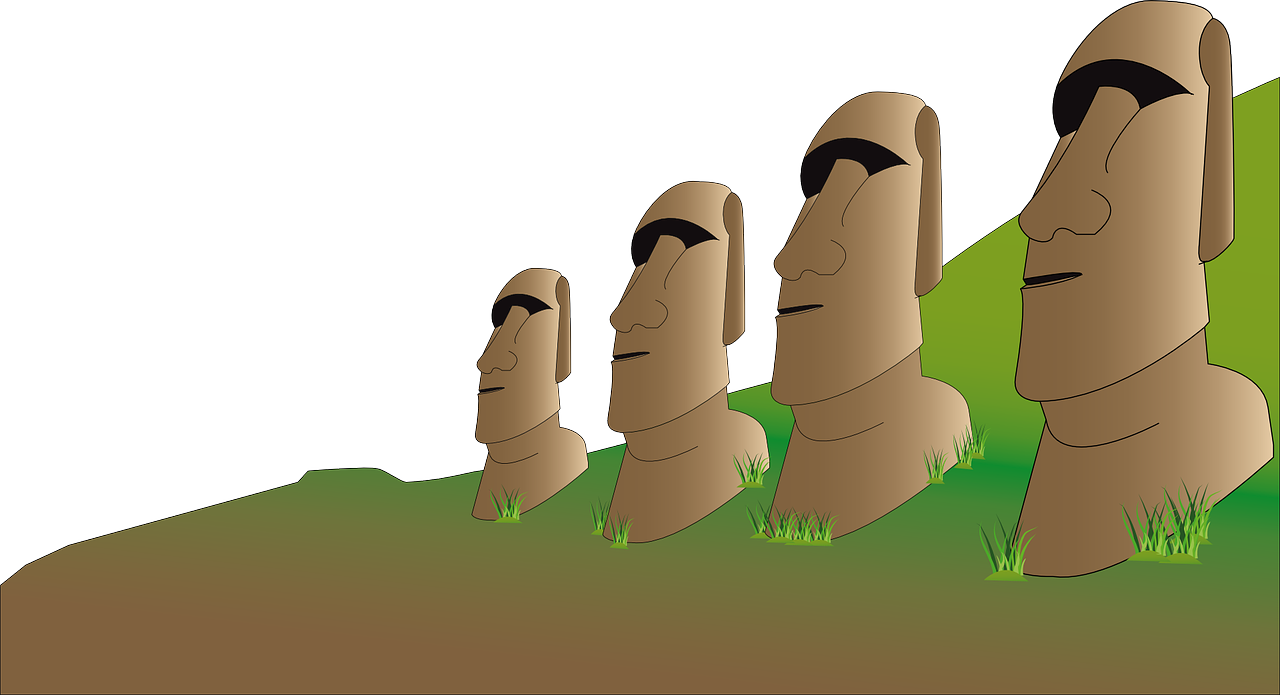 easter island moai stone free photo