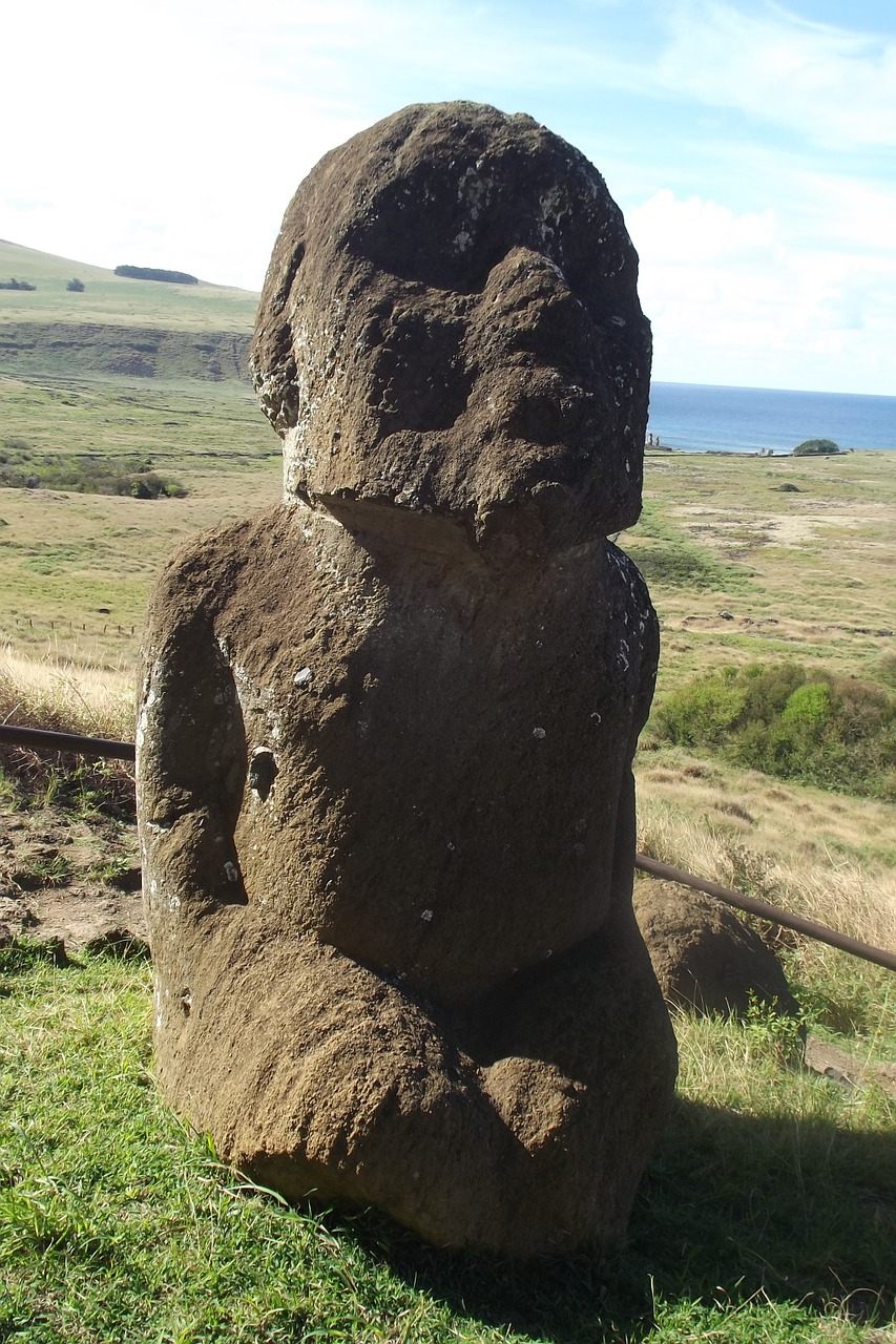 easter island rapa nui moai free photo