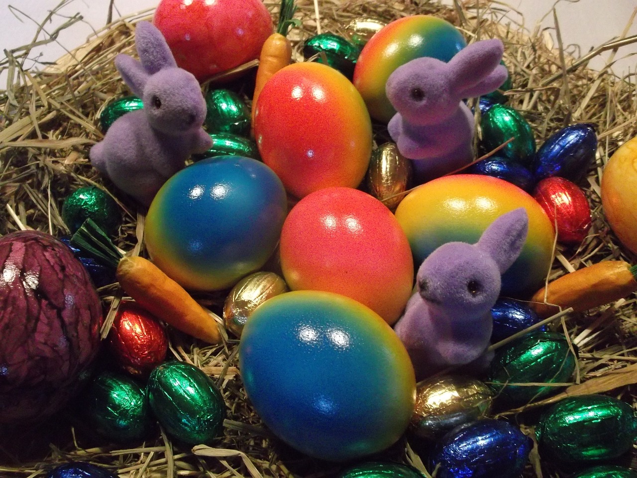 easter nest easter decoration free photo