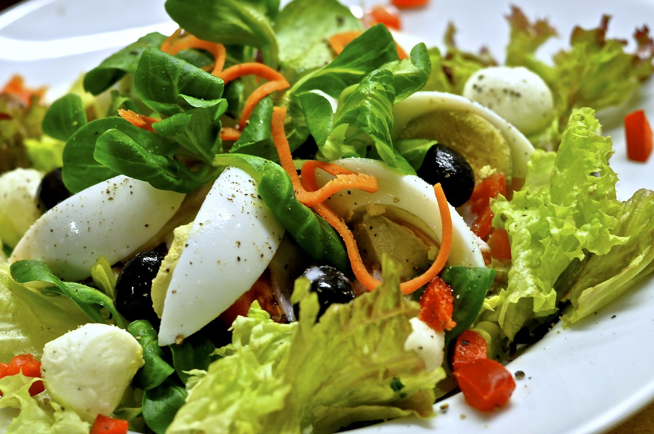 eat salad vitamins free photo