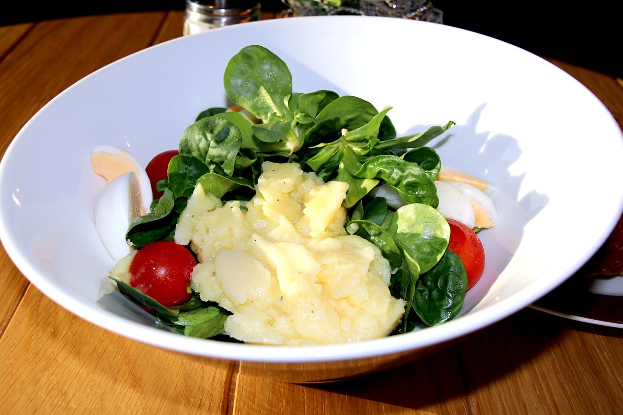 eat salad potato salad free photo