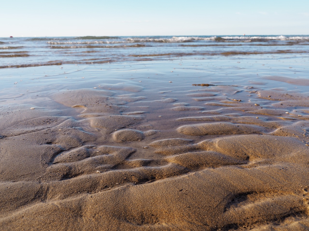 ebb flood beach free photo