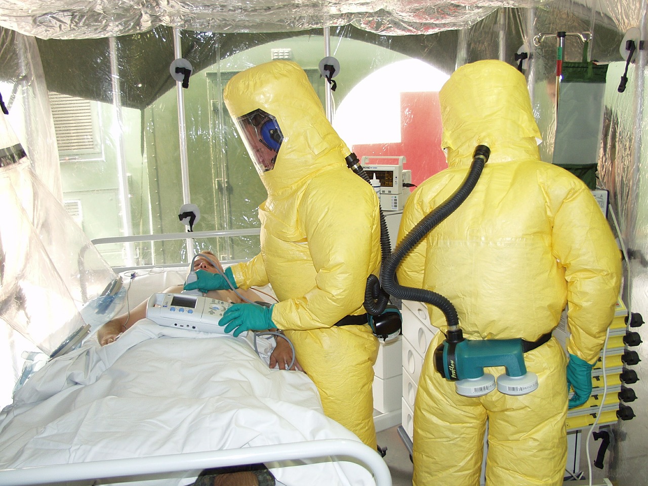 ebola isolation infection free photo