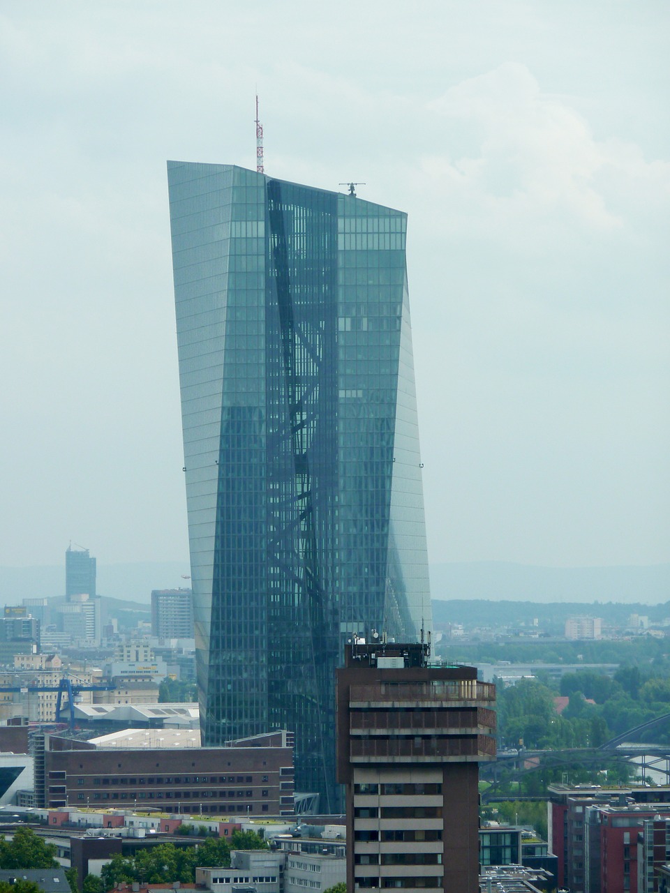 ecb european central bank skyscraper free photo