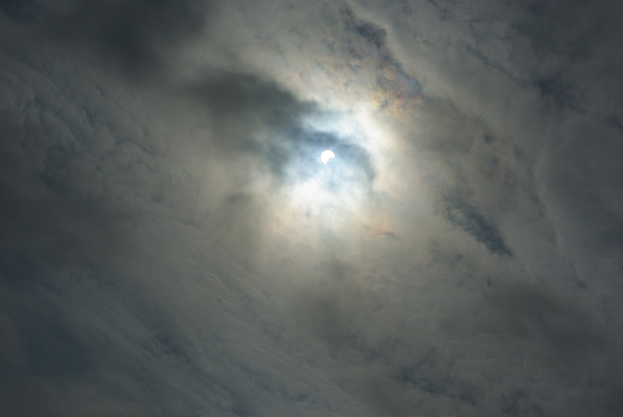 solar eclipse moon sun free photo