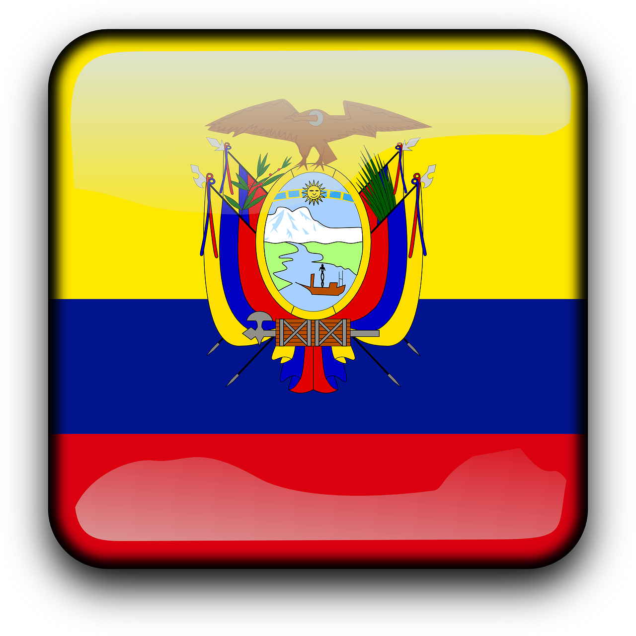 ecuador flag country free photo