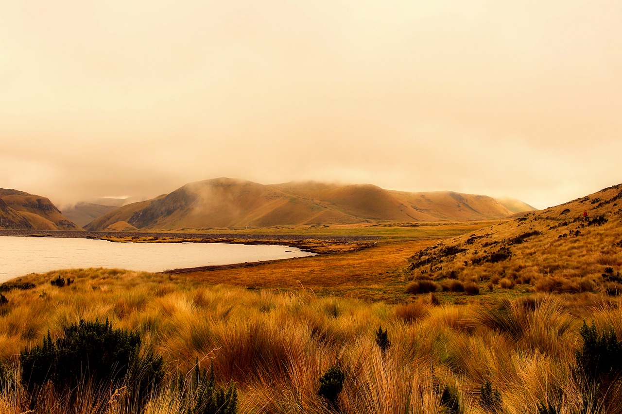 ecuador landscape sunrise free photo