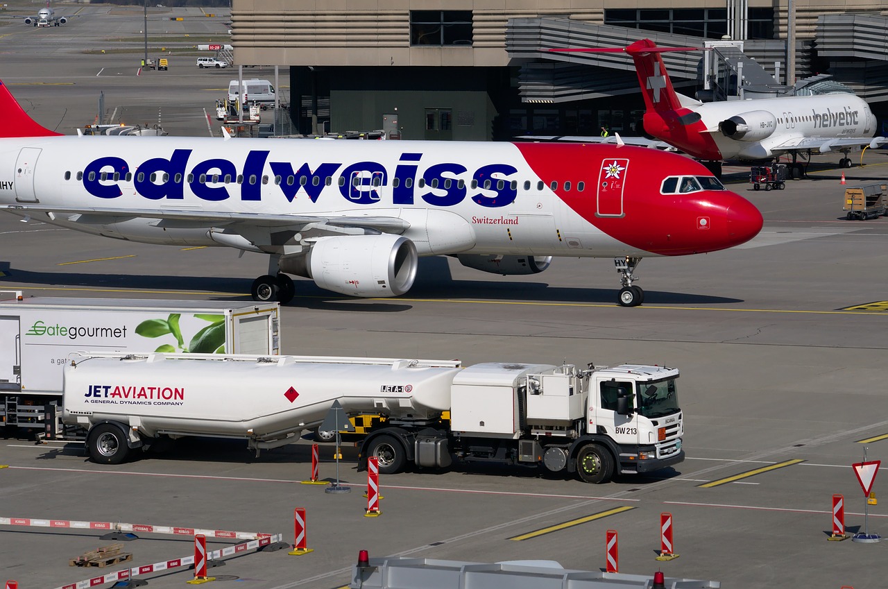 edelweiss aircraft airbus free photo