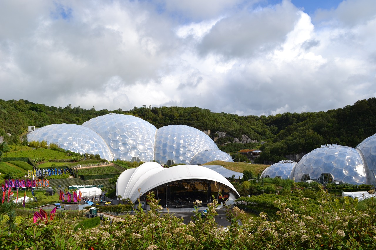 eden project biosphere free photo