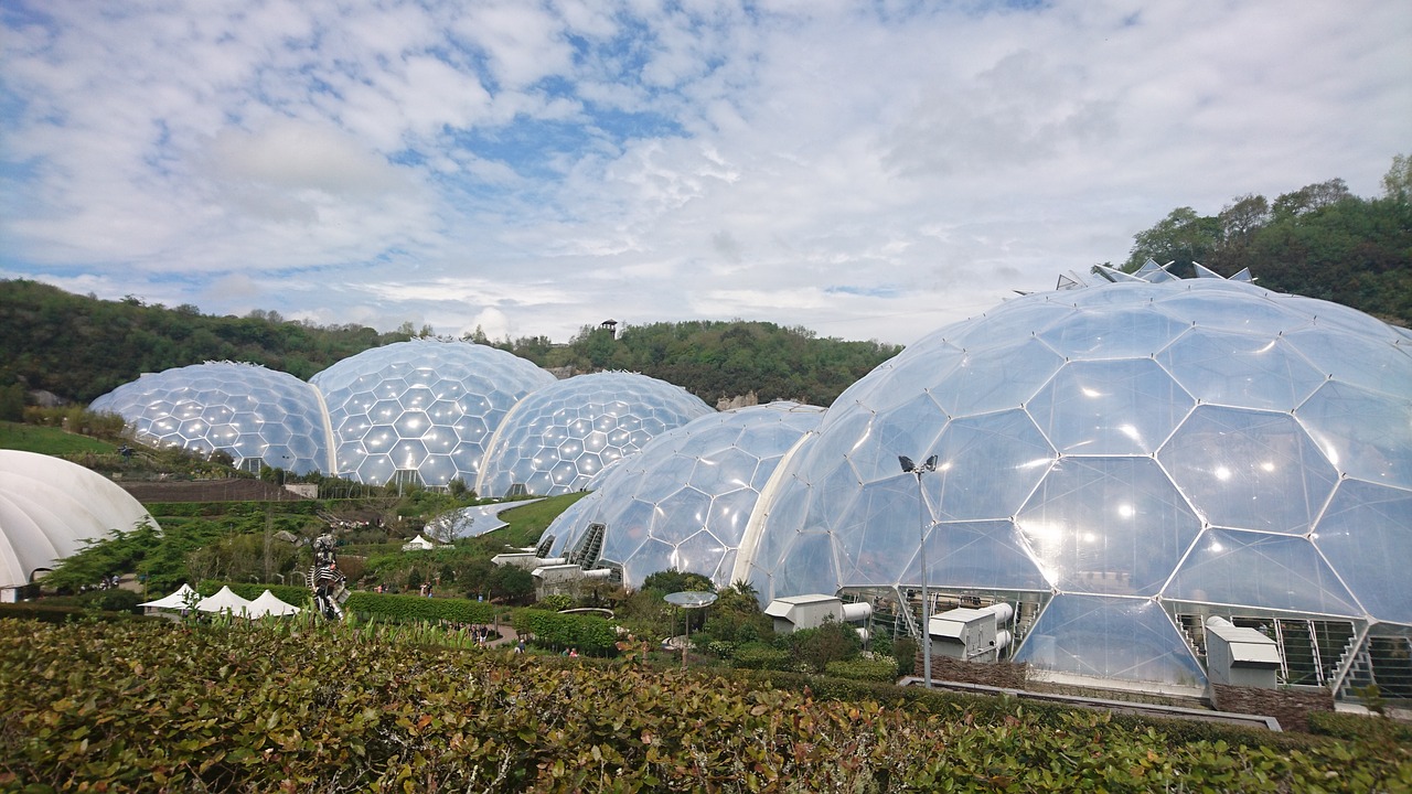 eden project dome greenhouse free photo