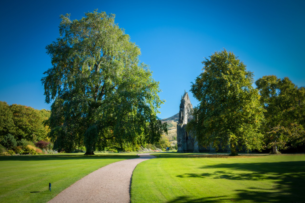 edinburgh holyrood palace garden free photo