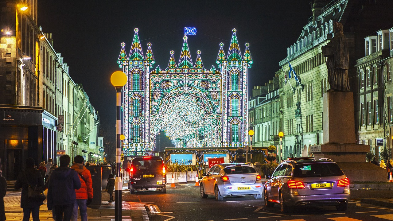 edinburgh christmas market christmas free photo