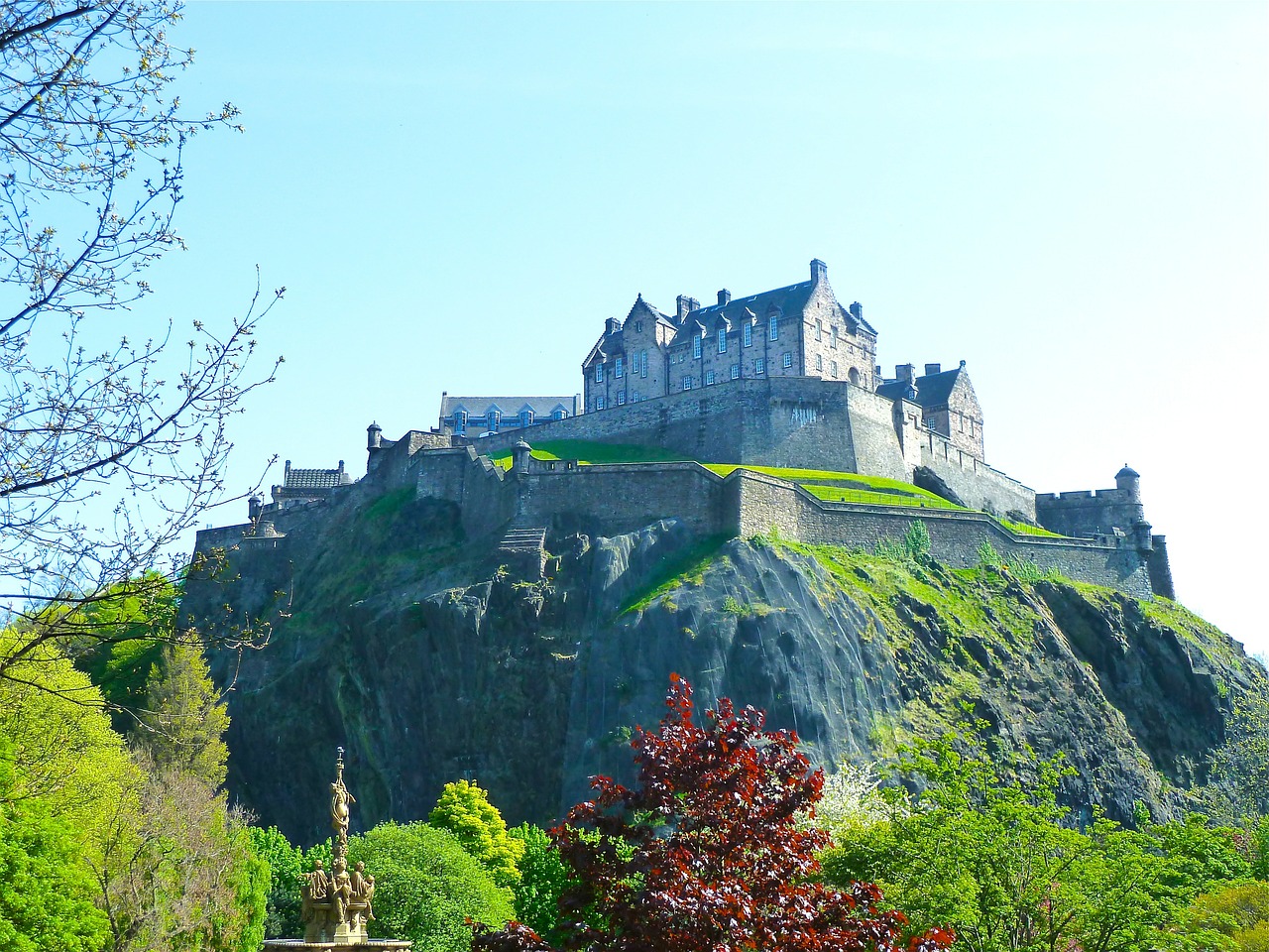 edinburgh scotland castle free photo