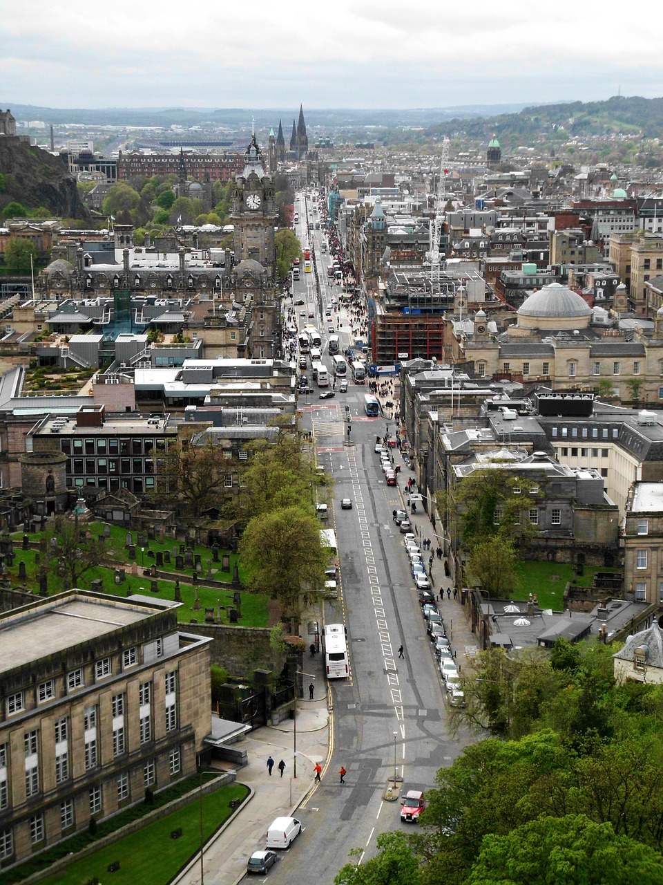 edinburgh street city free photo