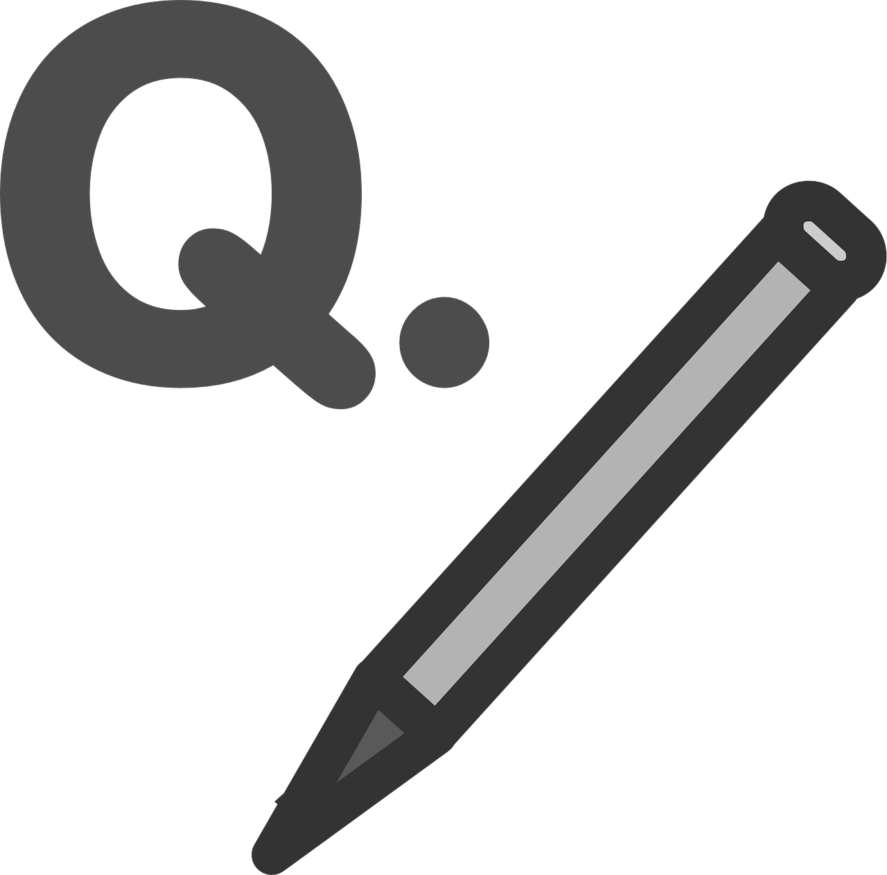 edit,question,pencil,ask,grey,query,q-derivative,quantum,pen,q,free vector graphics,free pictures, free photos, free images, royalty free, free illustrations, public domain
