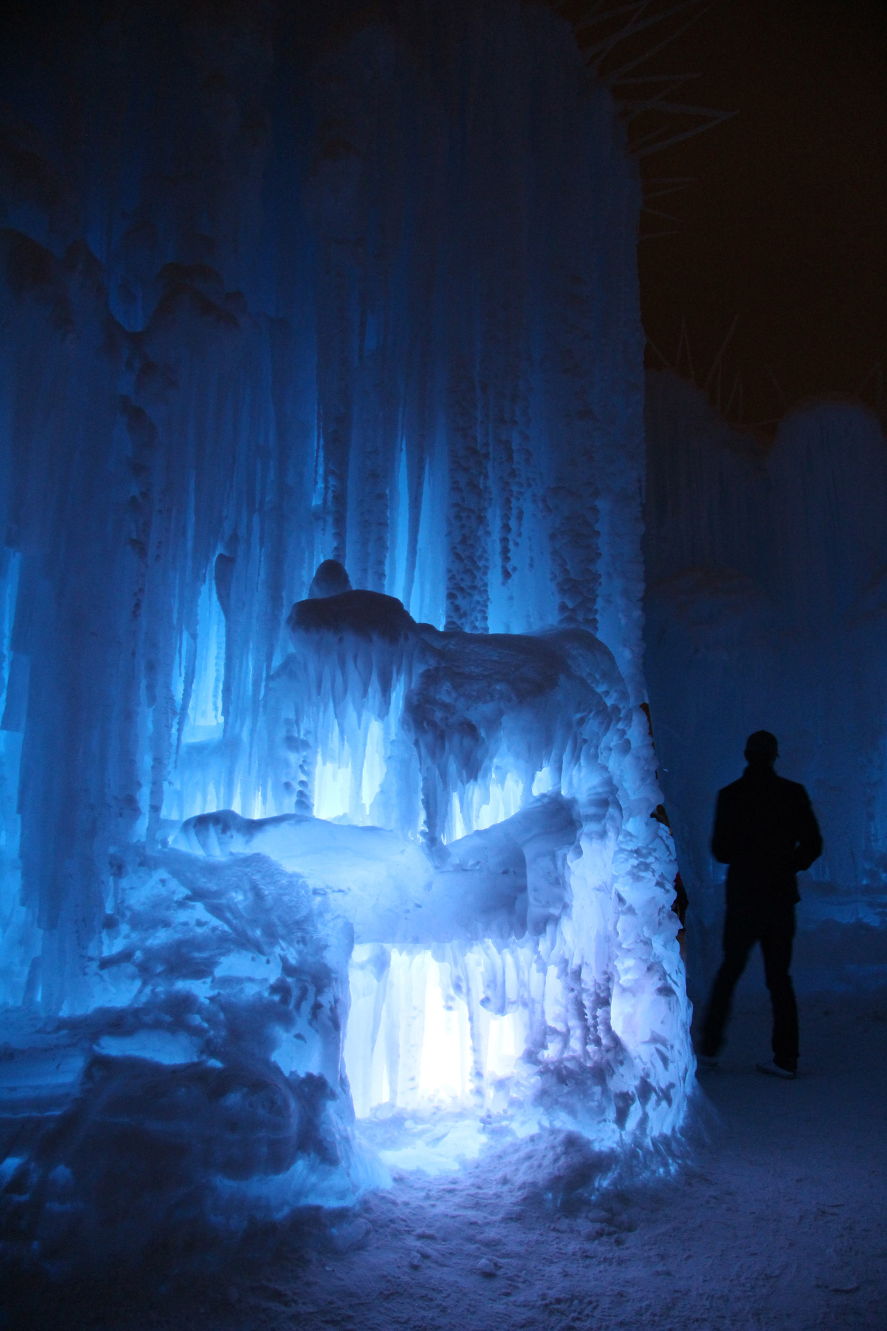 edmonton ice castle icicles free photo