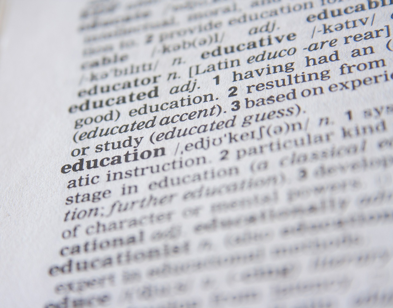 education dictionary word free photo