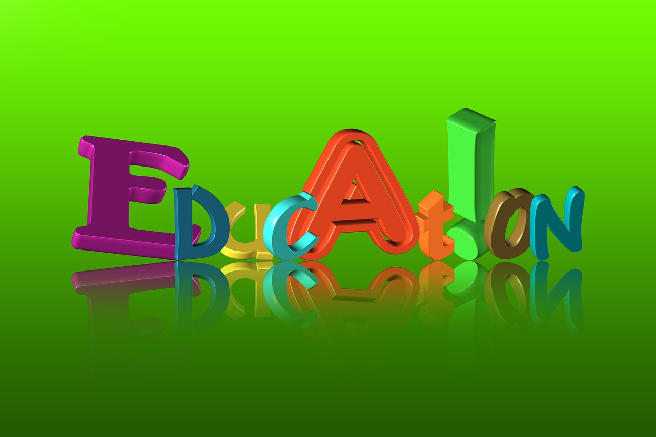 education letters font free photo