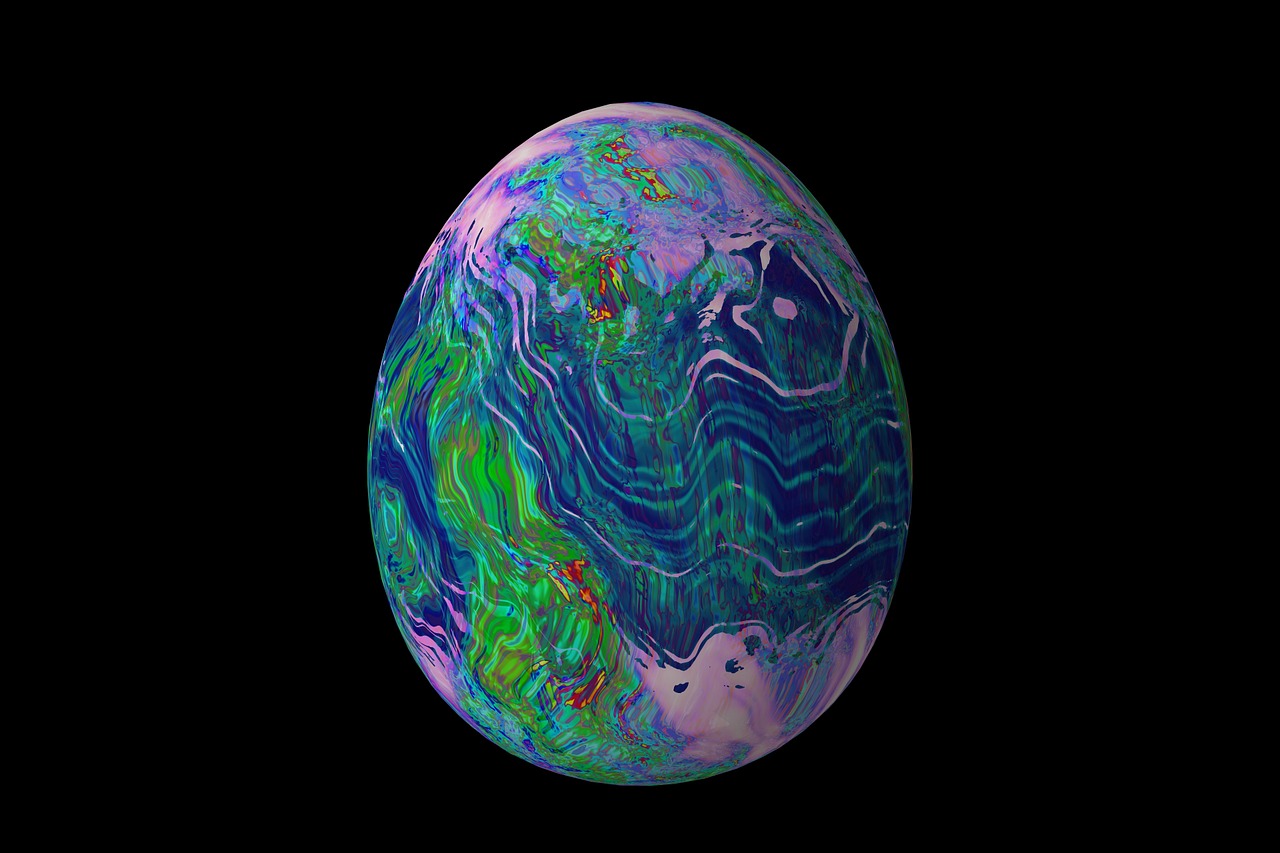 egg easter egg psychedelic free photo