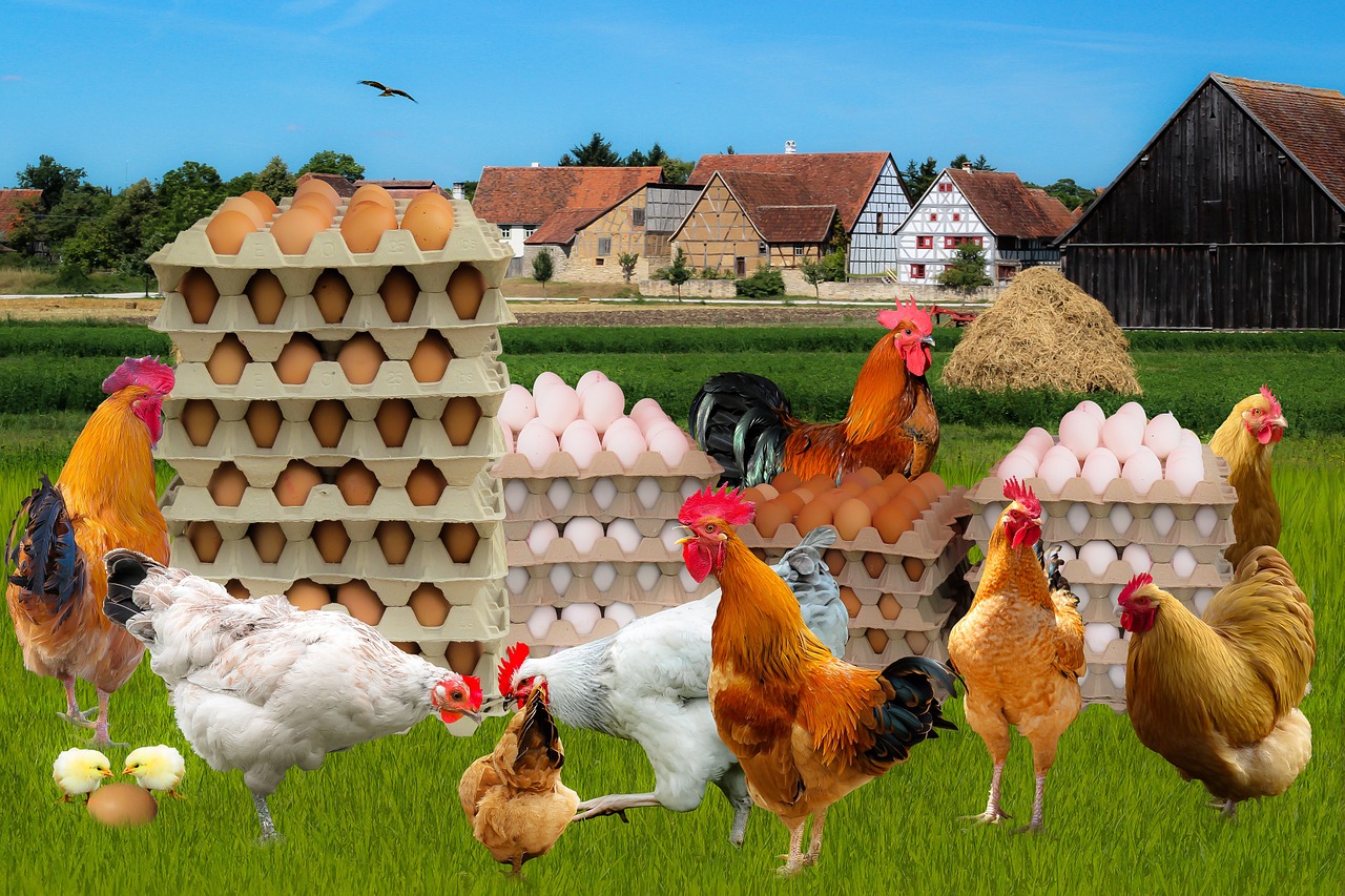 egg farm chicken free photo