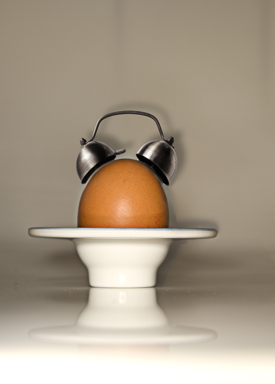 egg alarm clock arouse free photo