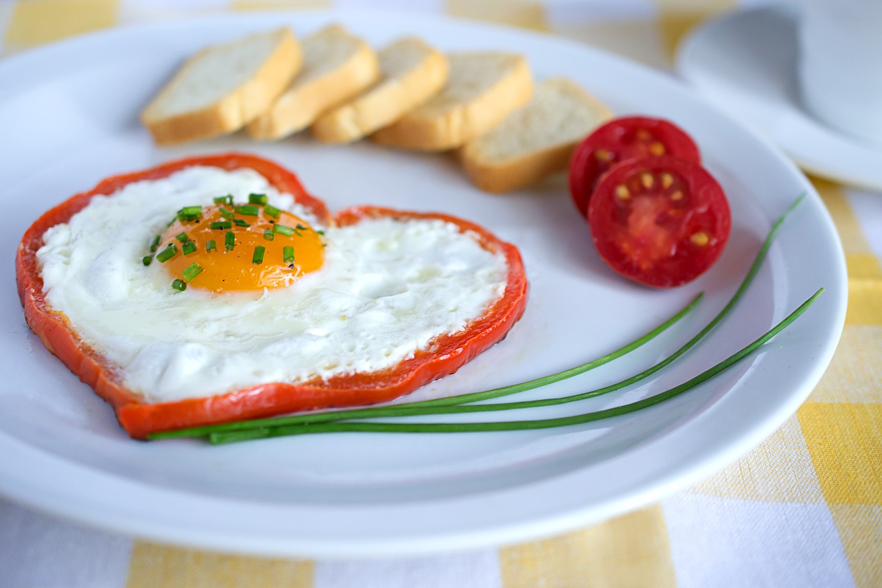 egg  tomato  bread free photo