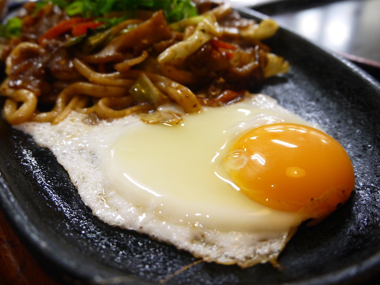 egg udon noodles food free photo