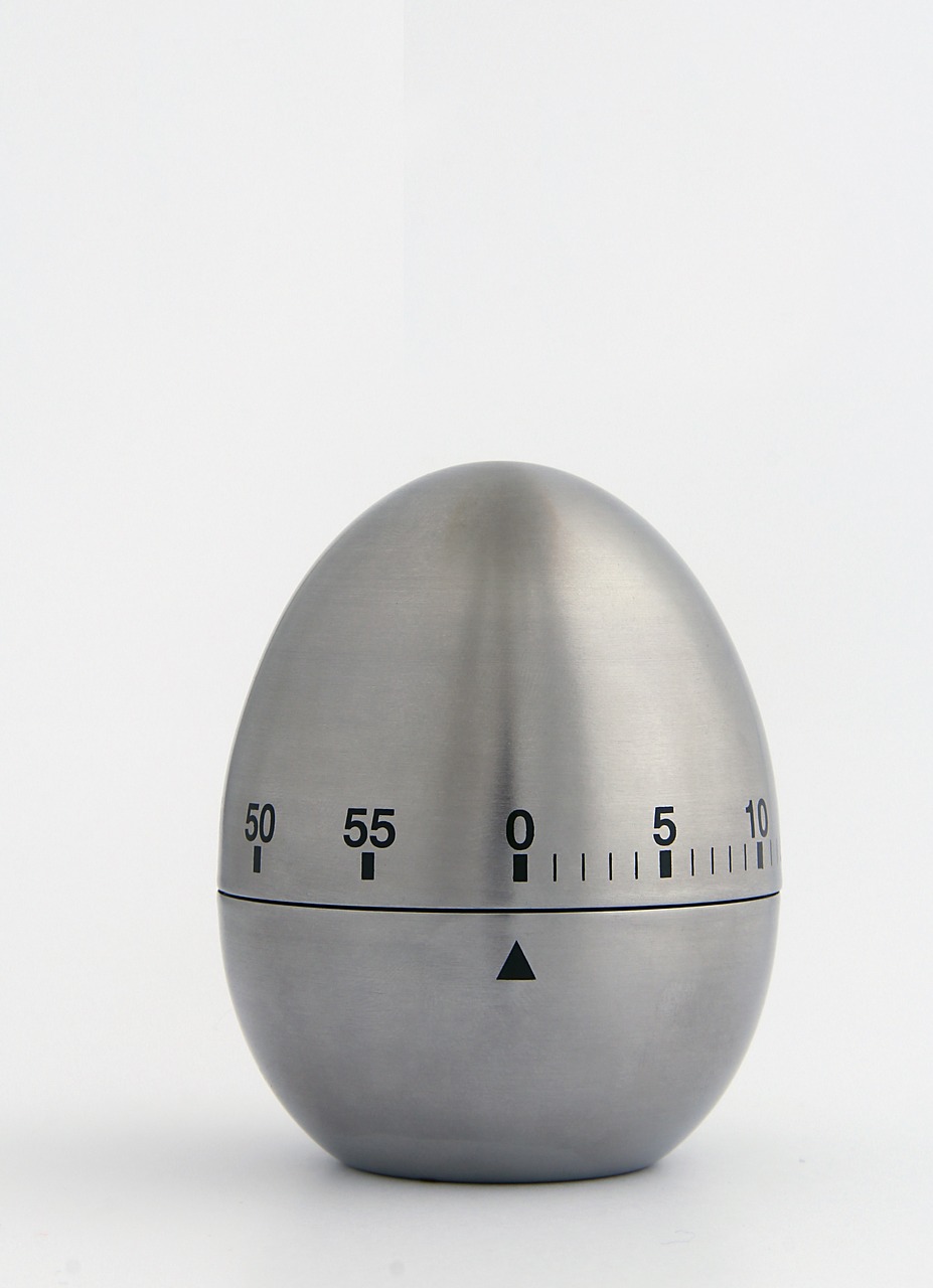 egg alarm clock grey free photo