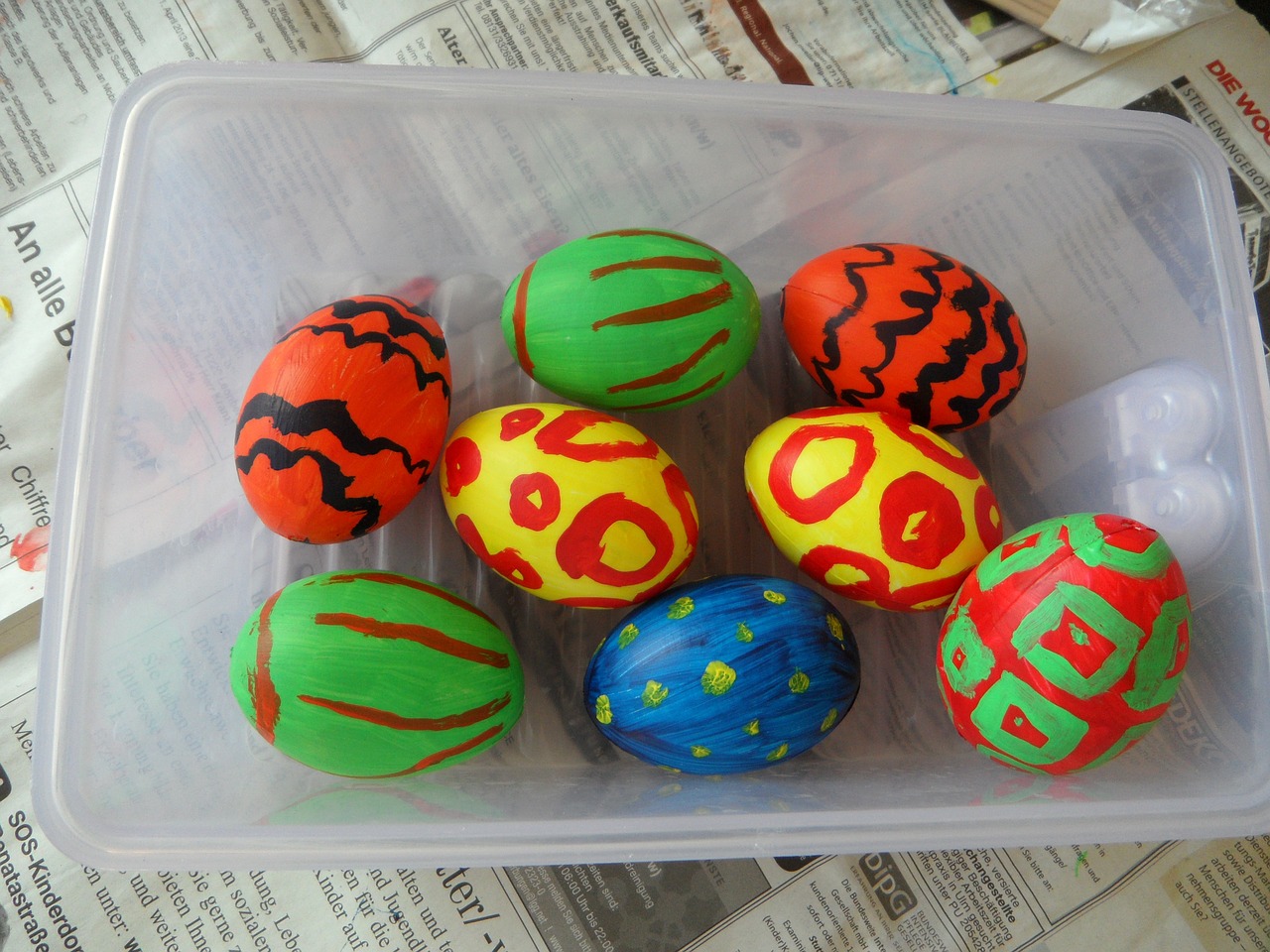 egg easter eggs painted free photo