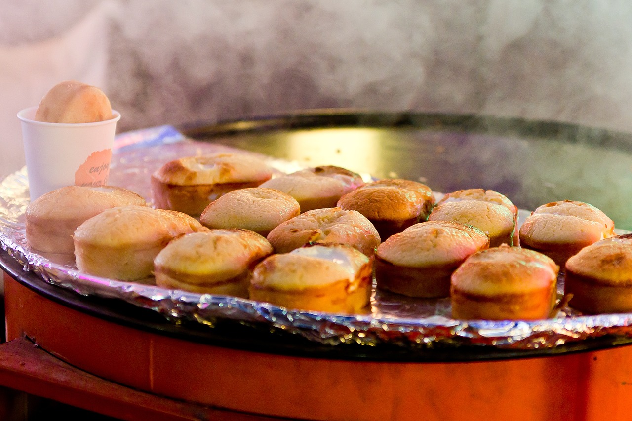 egg bun korean street food seoul free photo